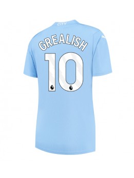 Ženski Nogometna dresi replika Manchester City Jack Grealish #10 Domači 2023-24 Kratek rokav